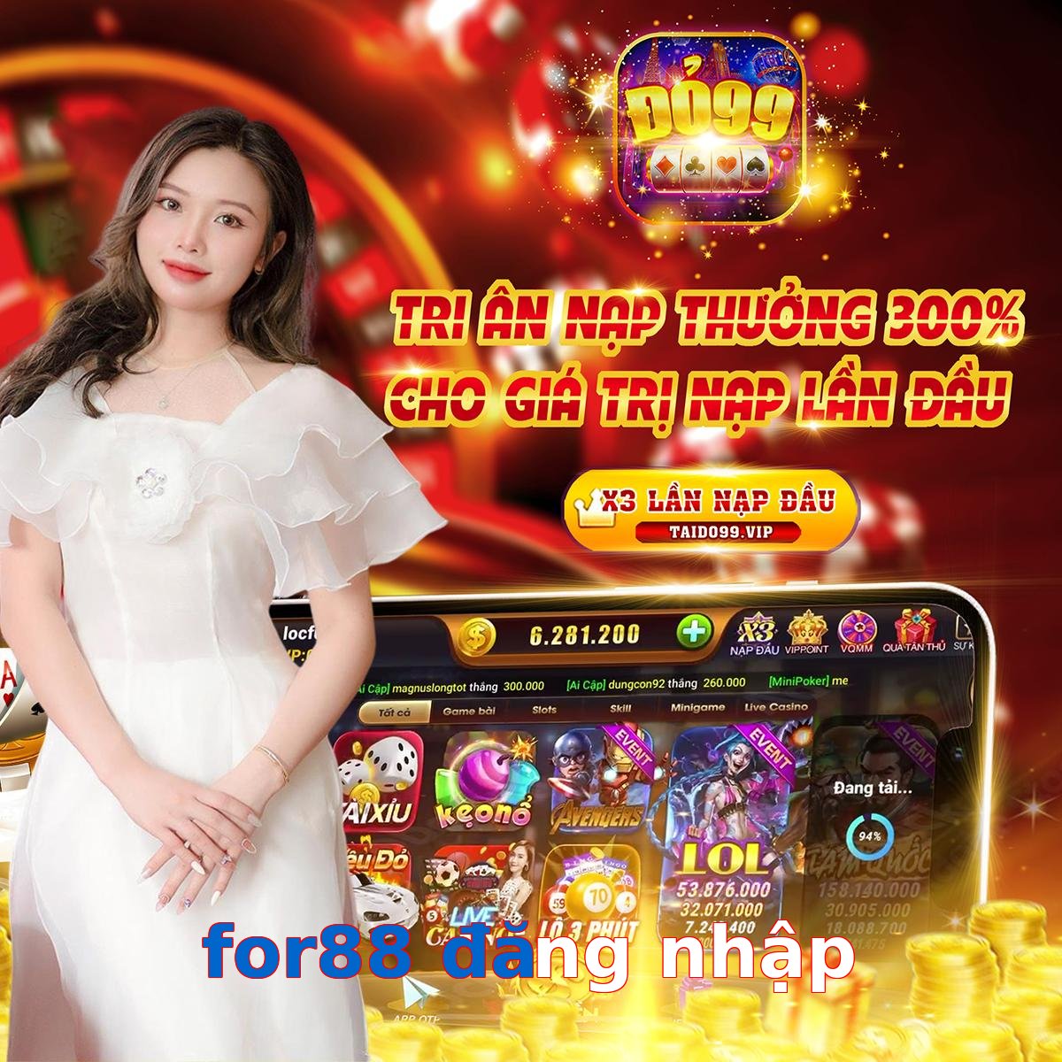 for88 đăng nhập